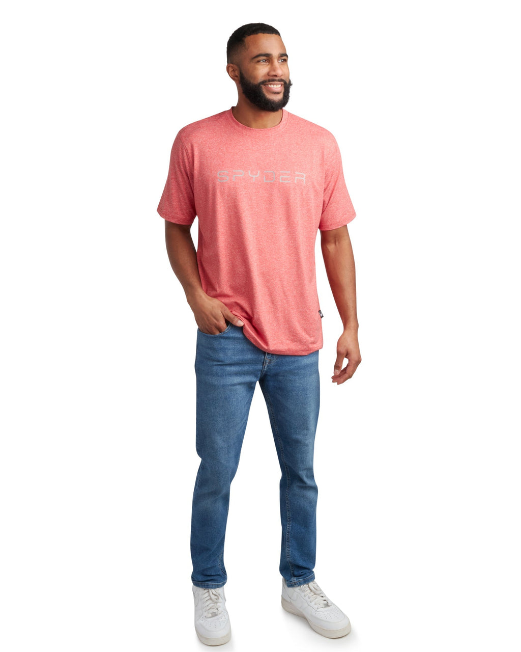 Spyder Men's Short Sleeve Wordmark Tee - Spyder Red
