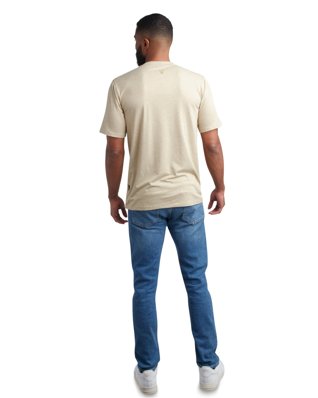 Spyder Men's Short Sleeve Wordmark Tee - Stone