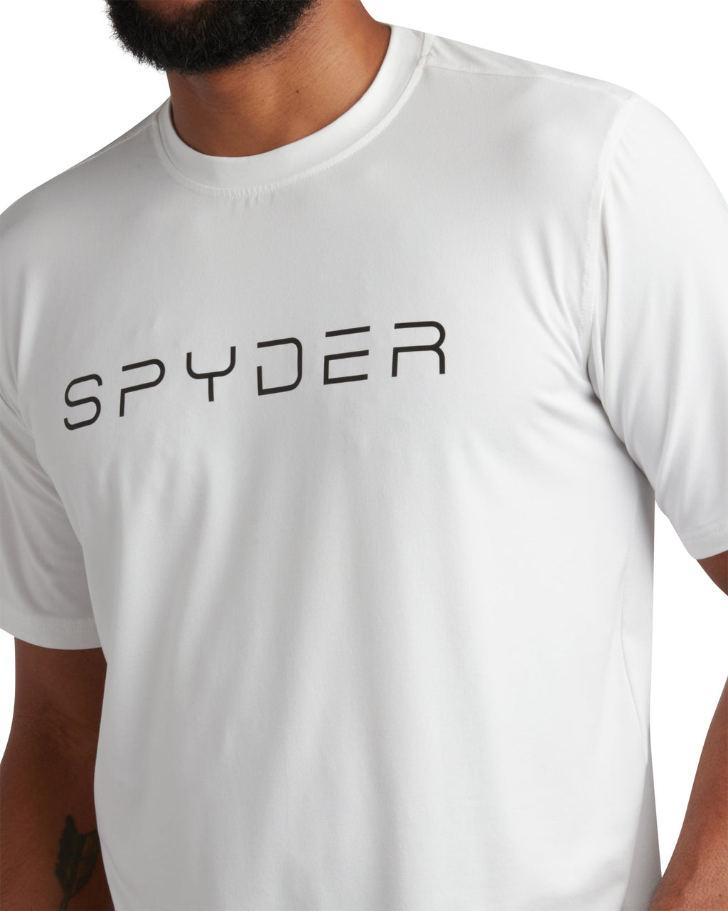 Spyder Men's Short Sleeve Wordmark - White