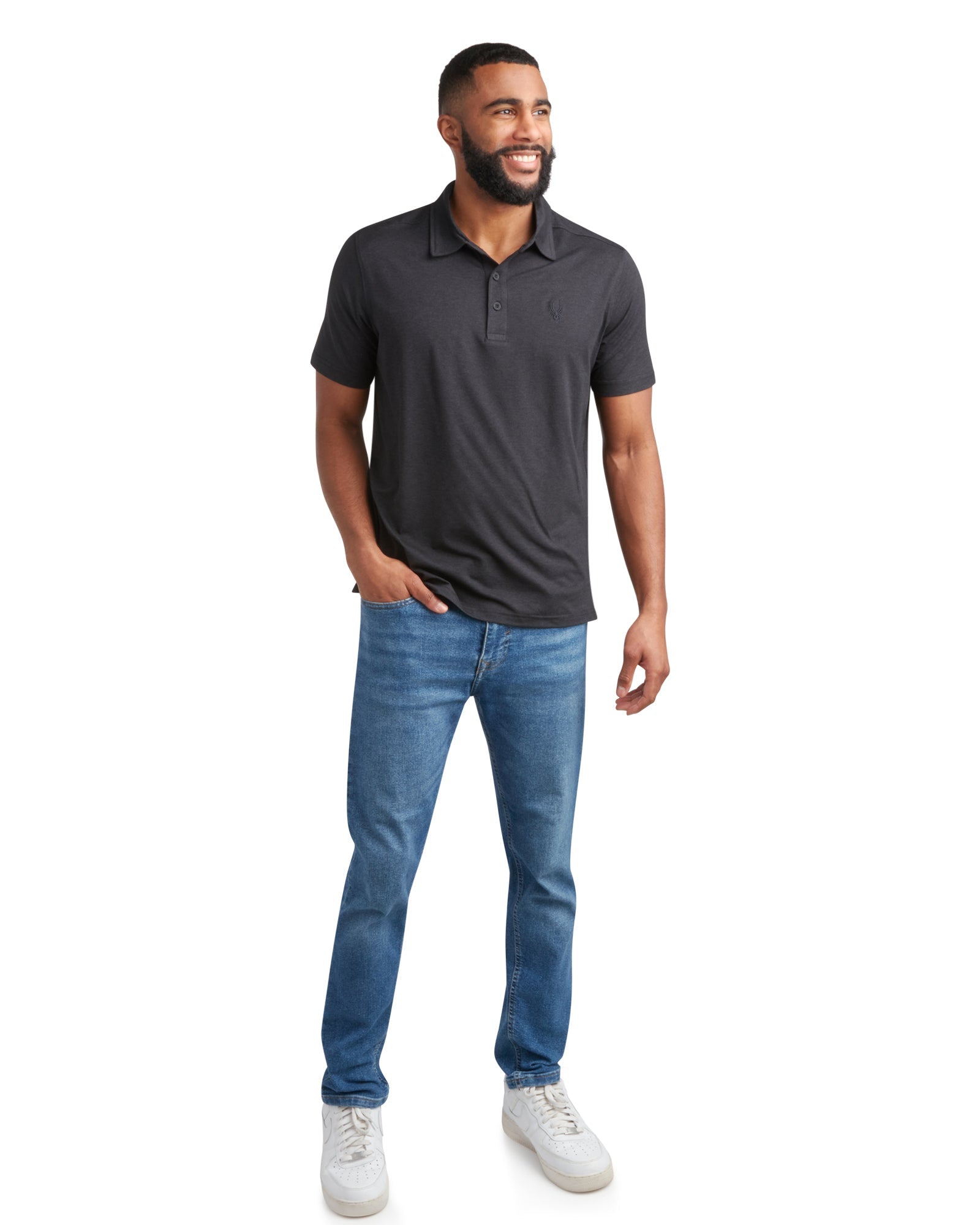 Spyder Men's Short Sleeve Jersey - Black