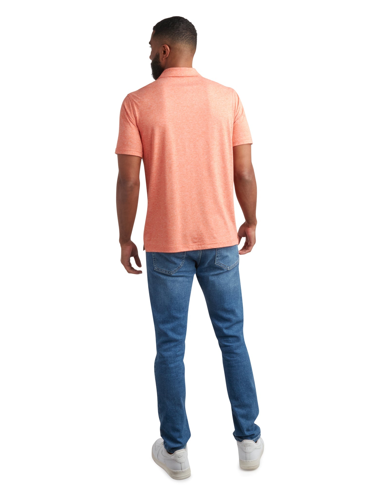 Spyder Men's Short Sleeve Jersey Polo - Burnt Orange