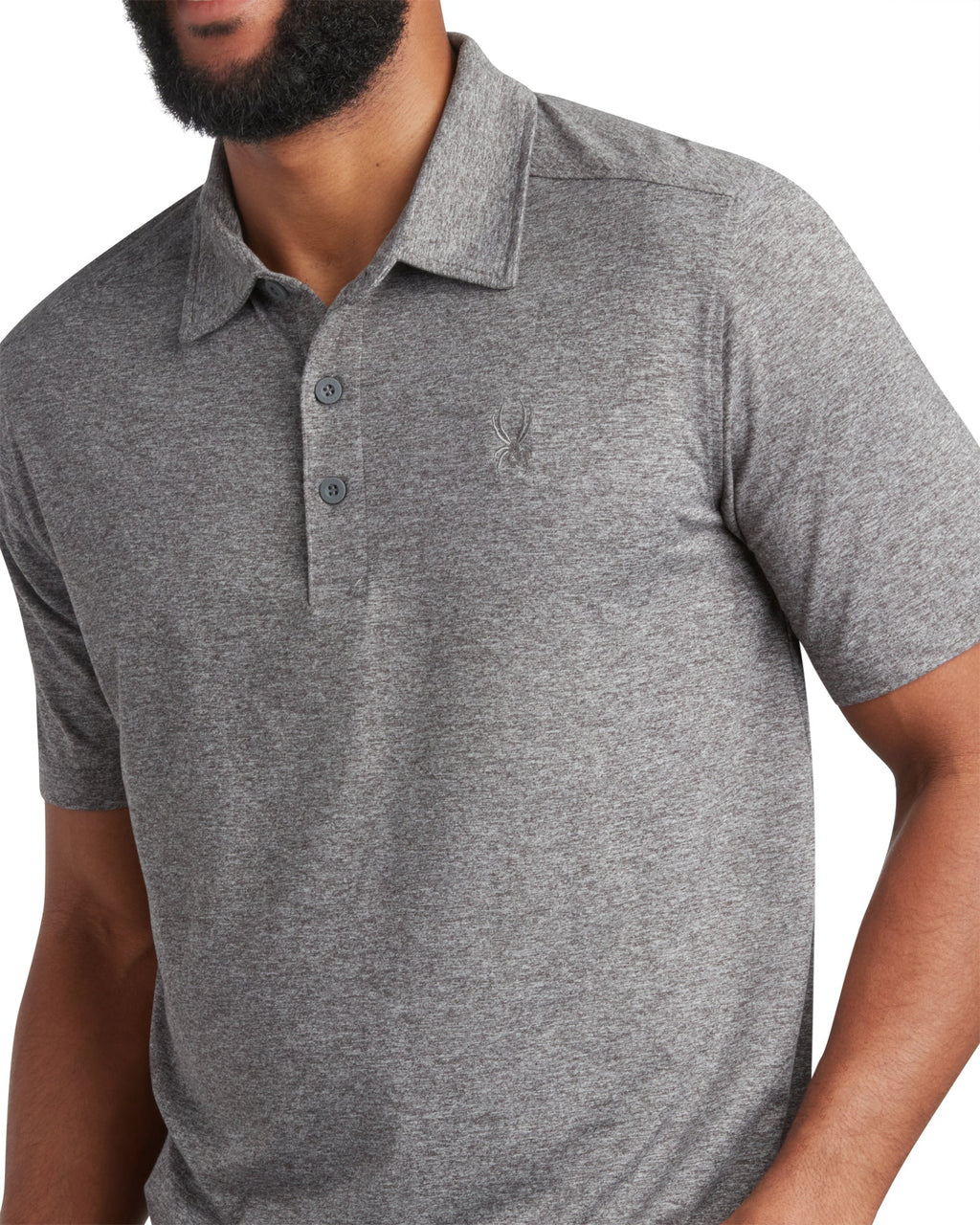 Spyder Men's Short Sleeve Jersey - Charcoal