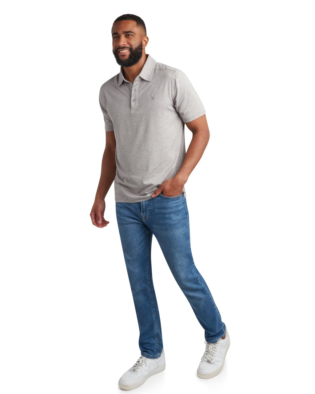 Spyder Men's Short Sleeve Jersey - Heather Grey