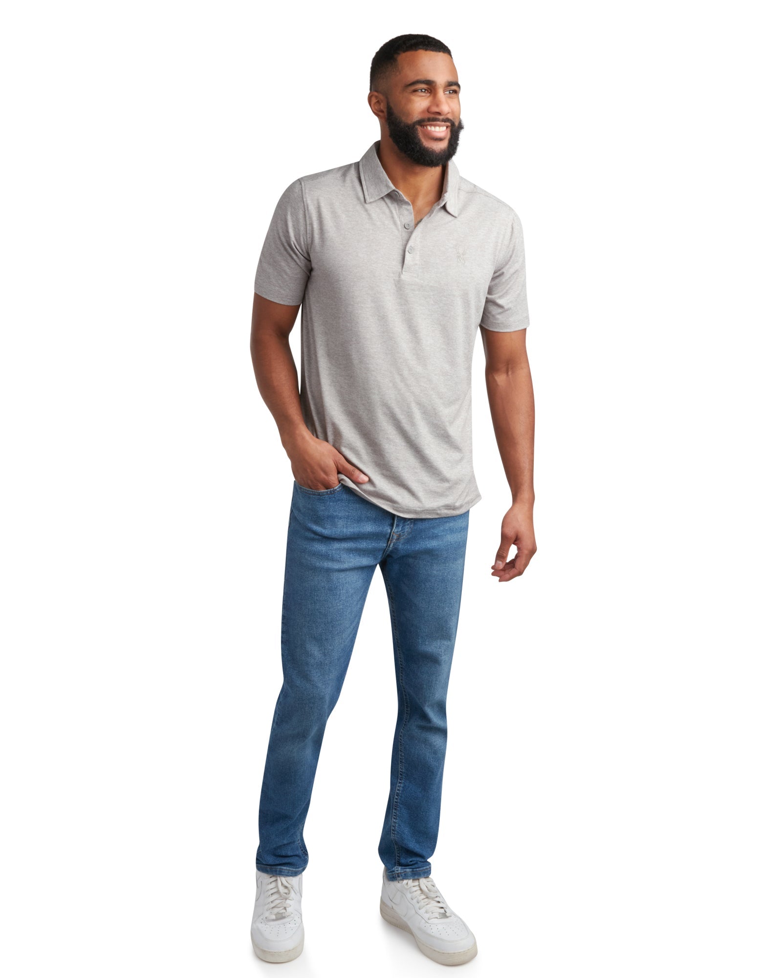 Spyder Men's Short Sleeve Jersey - Heather Grey