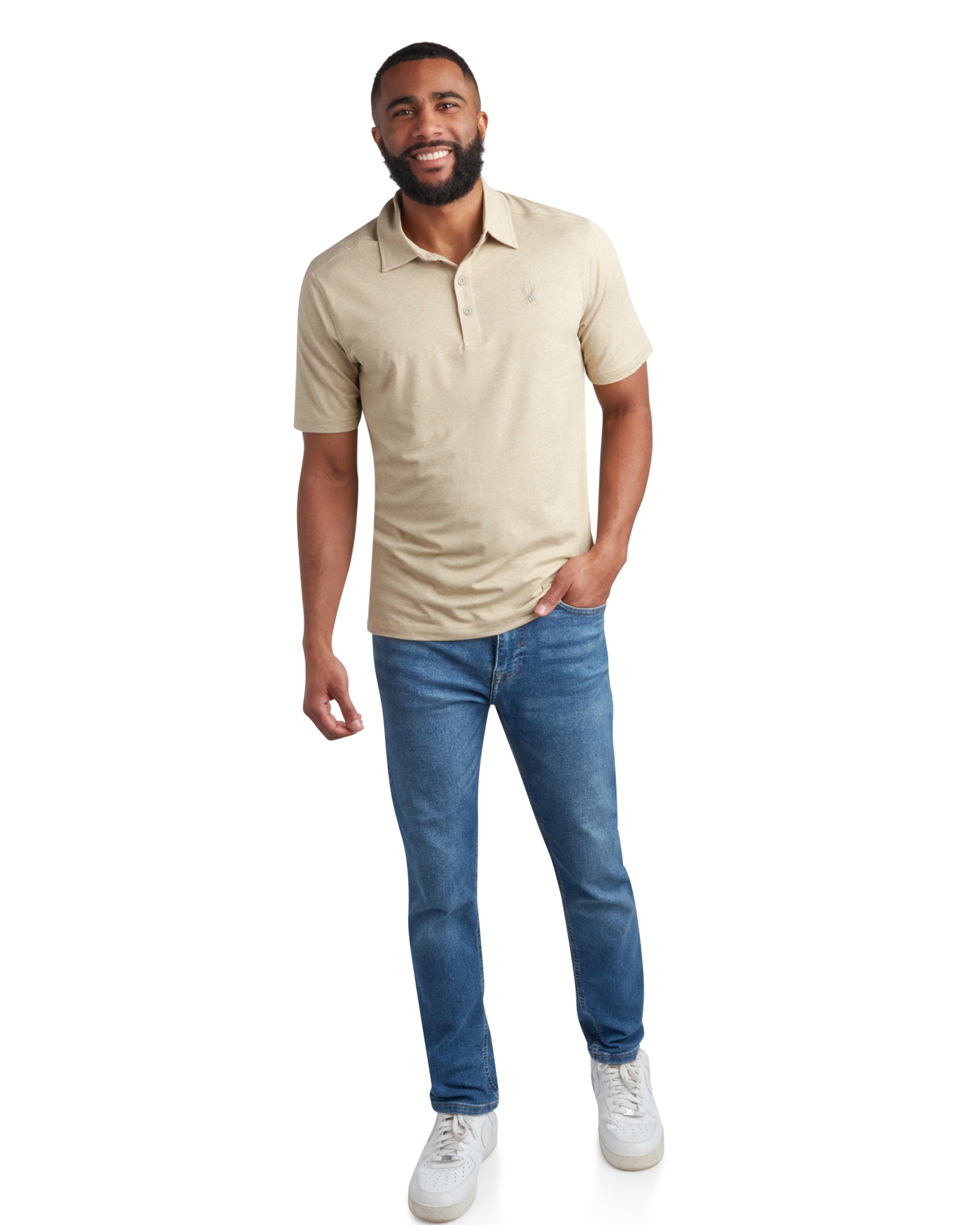 Spyder Men's Short Sleeve Jersey - Stone