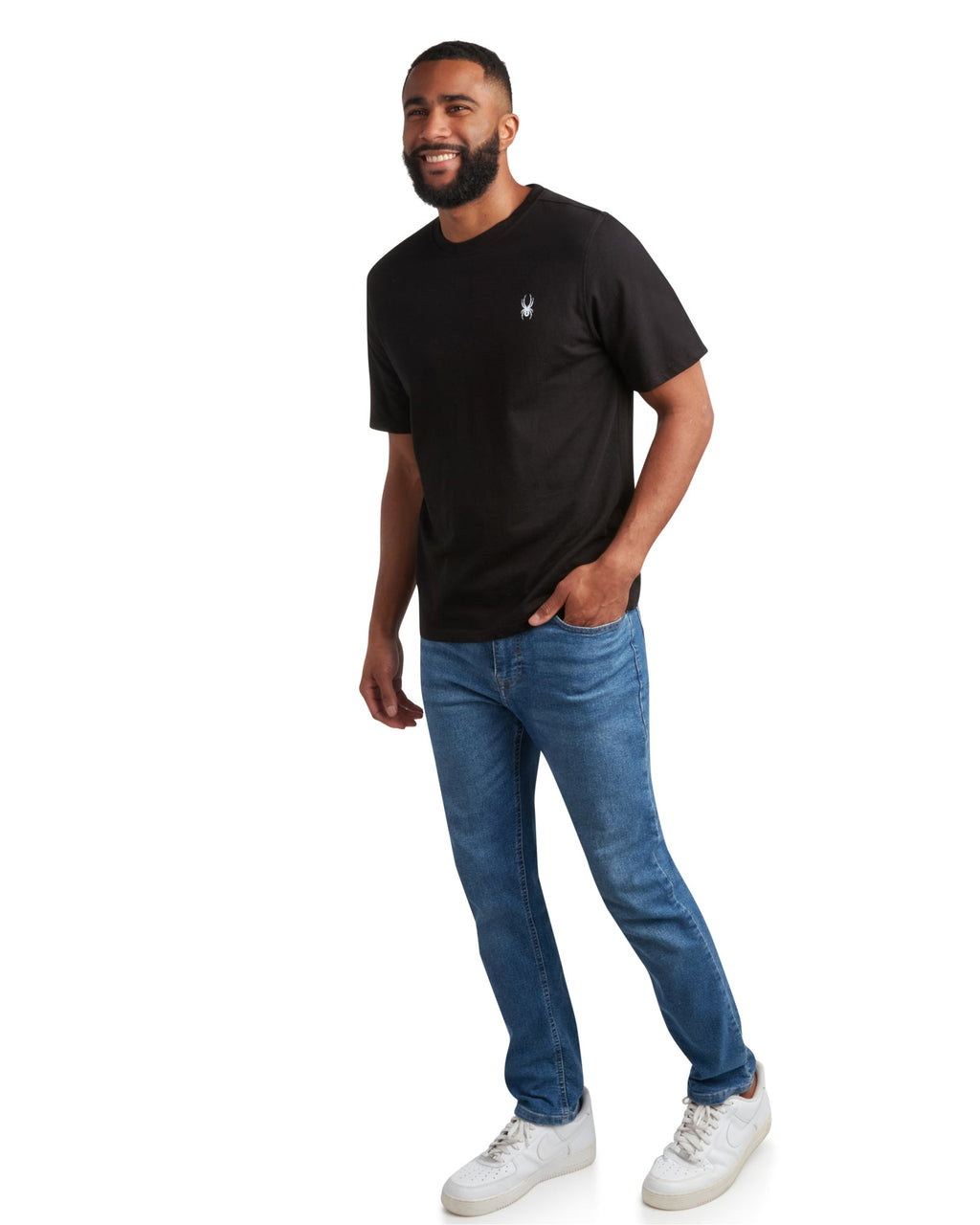 Spyder Men's Short Sleeve Mountain - Black
