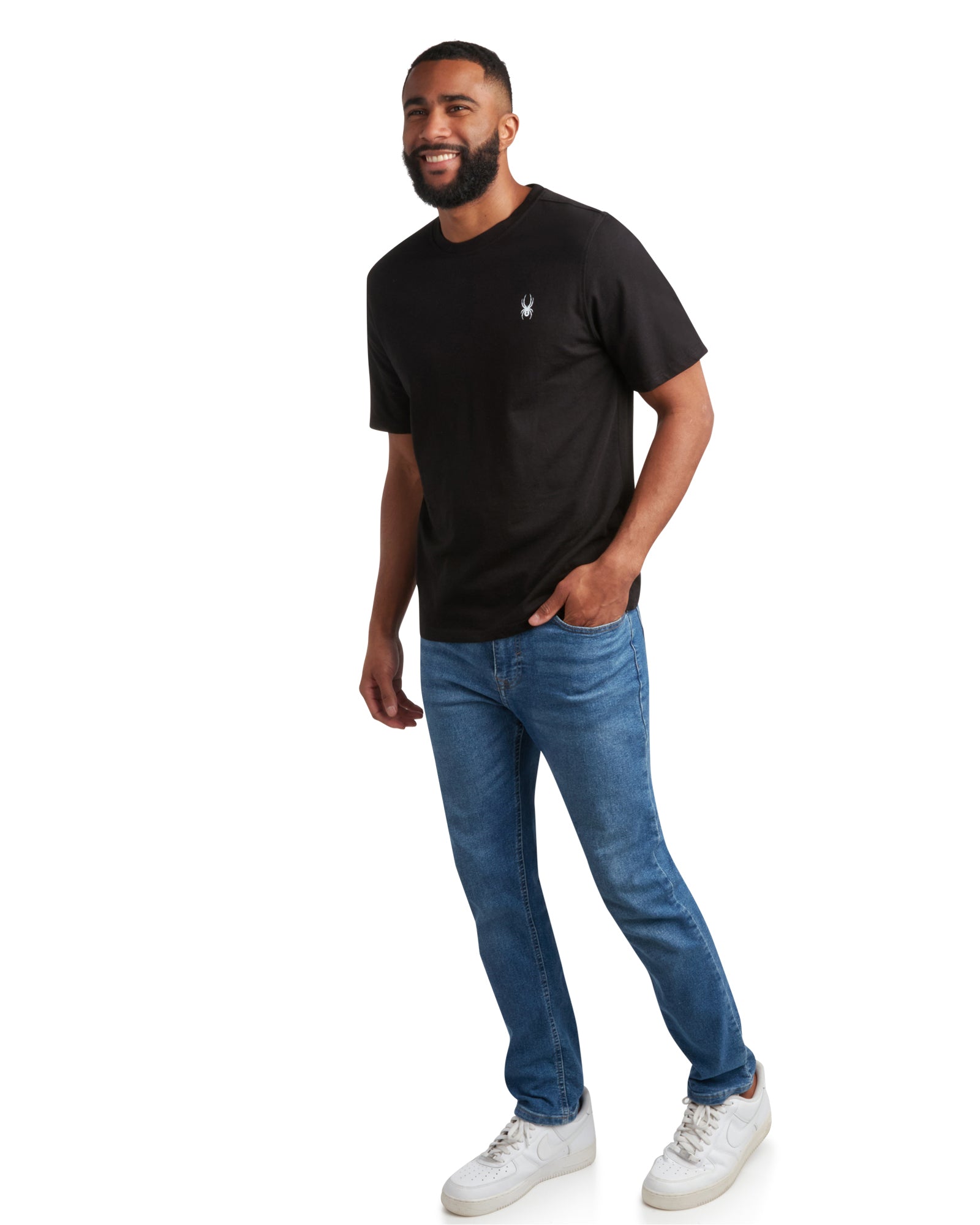 Spyder Men's Short Sleeve Mountain - Black