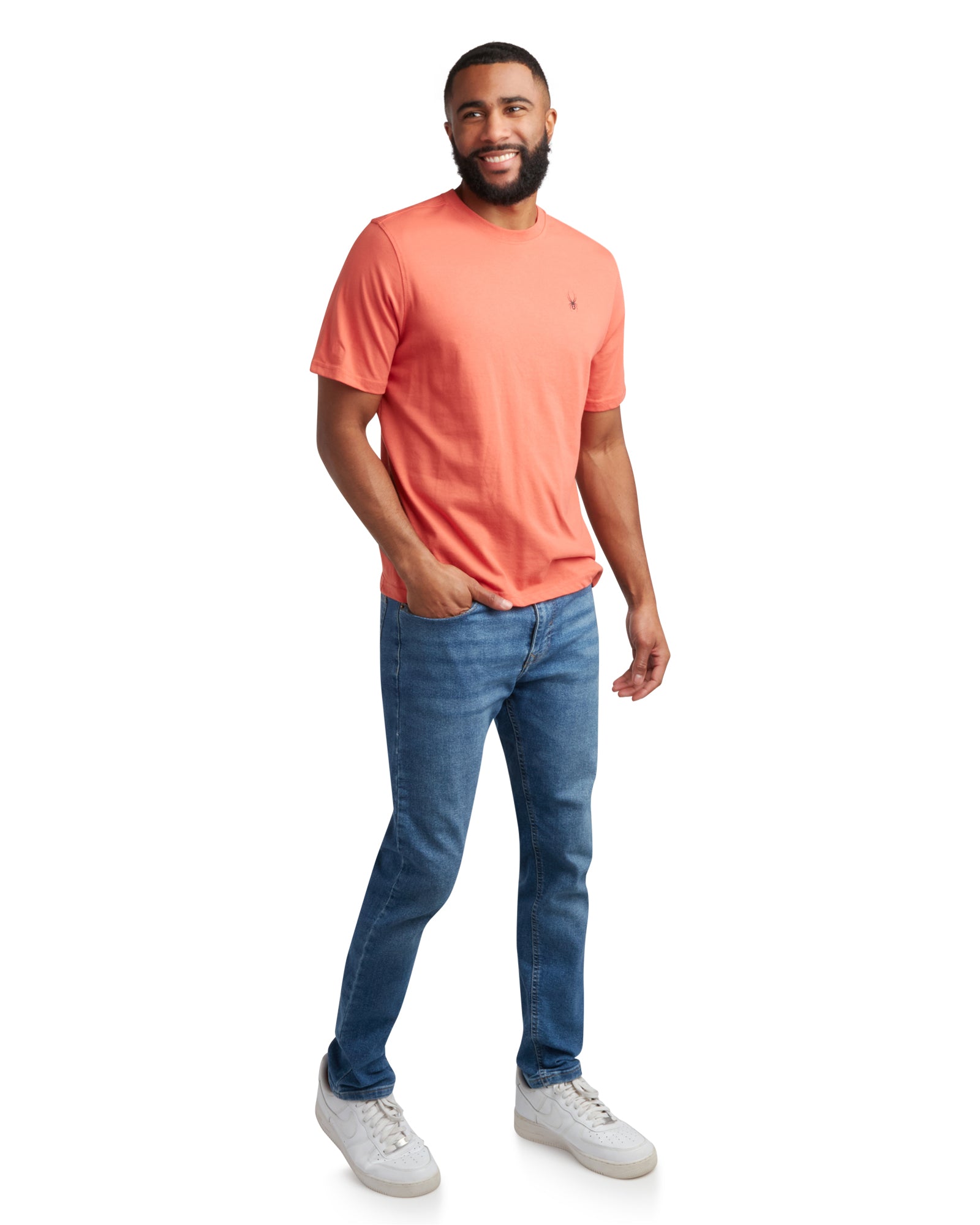 Spyder Men's Short Sleeve Mountain - Burnt Orange