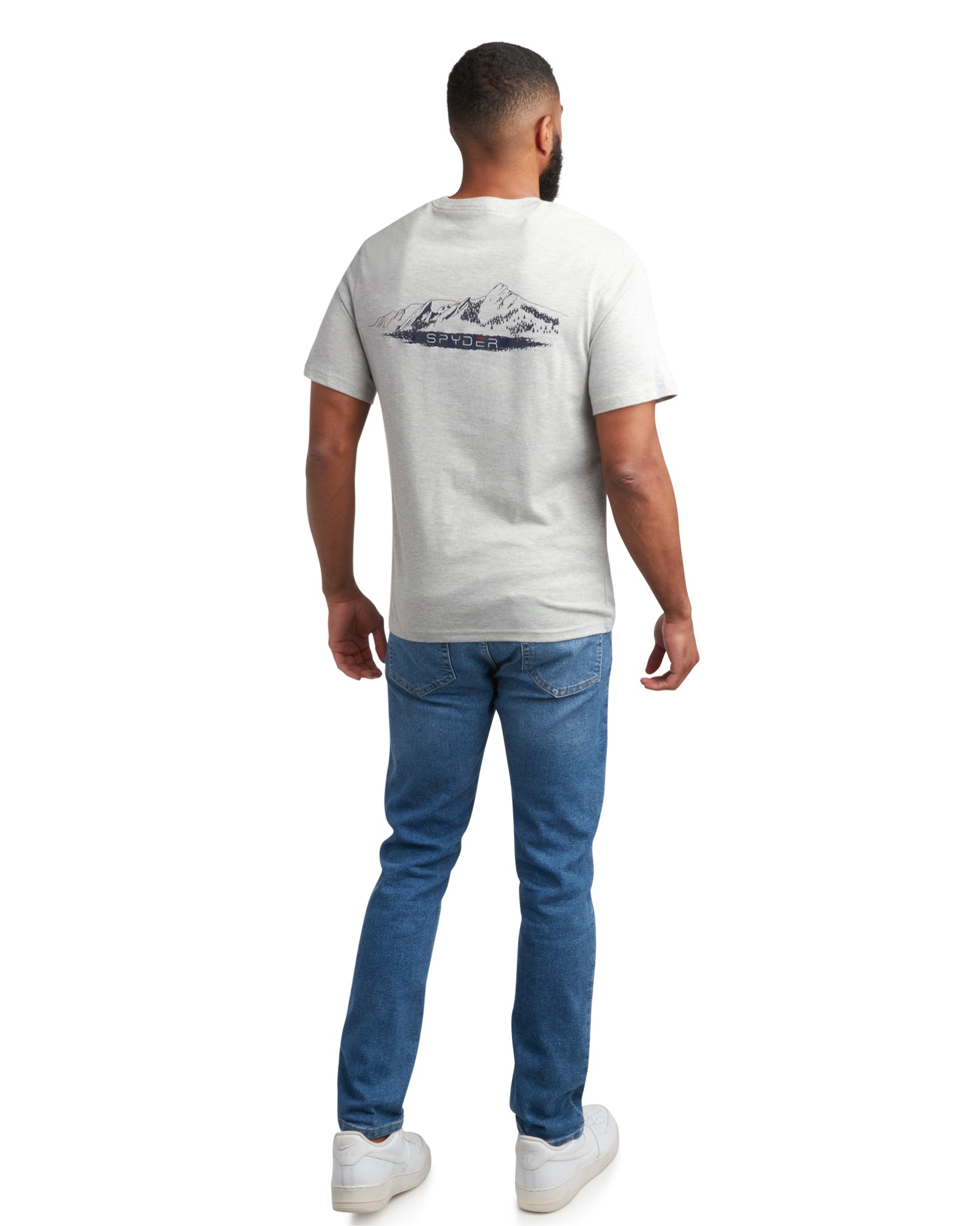 Spyder Men's Short Sleeve Mountain Tee - Heather Grey
