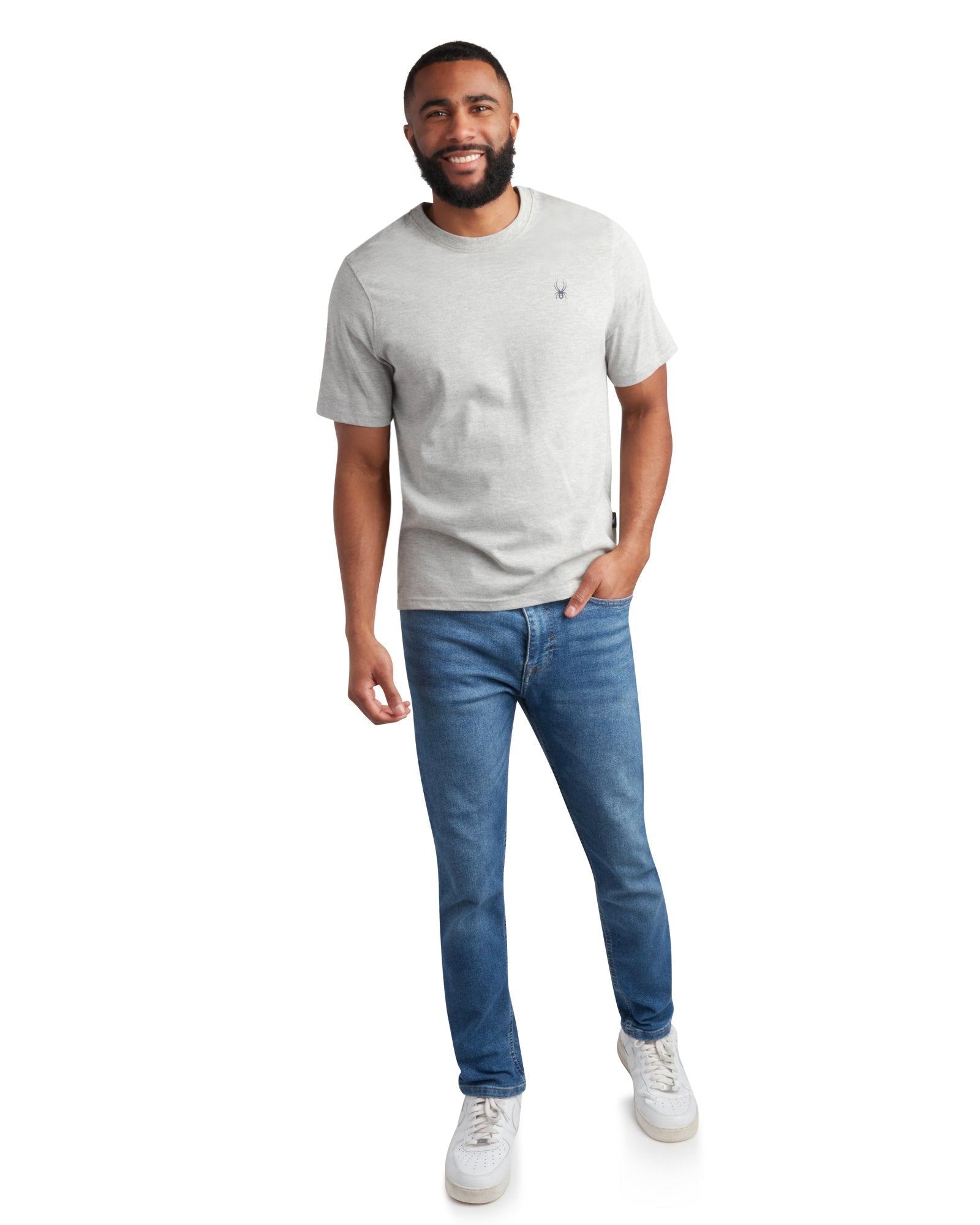 Spyder Men's Short Sleeve Mountain Tee - Heather Grey