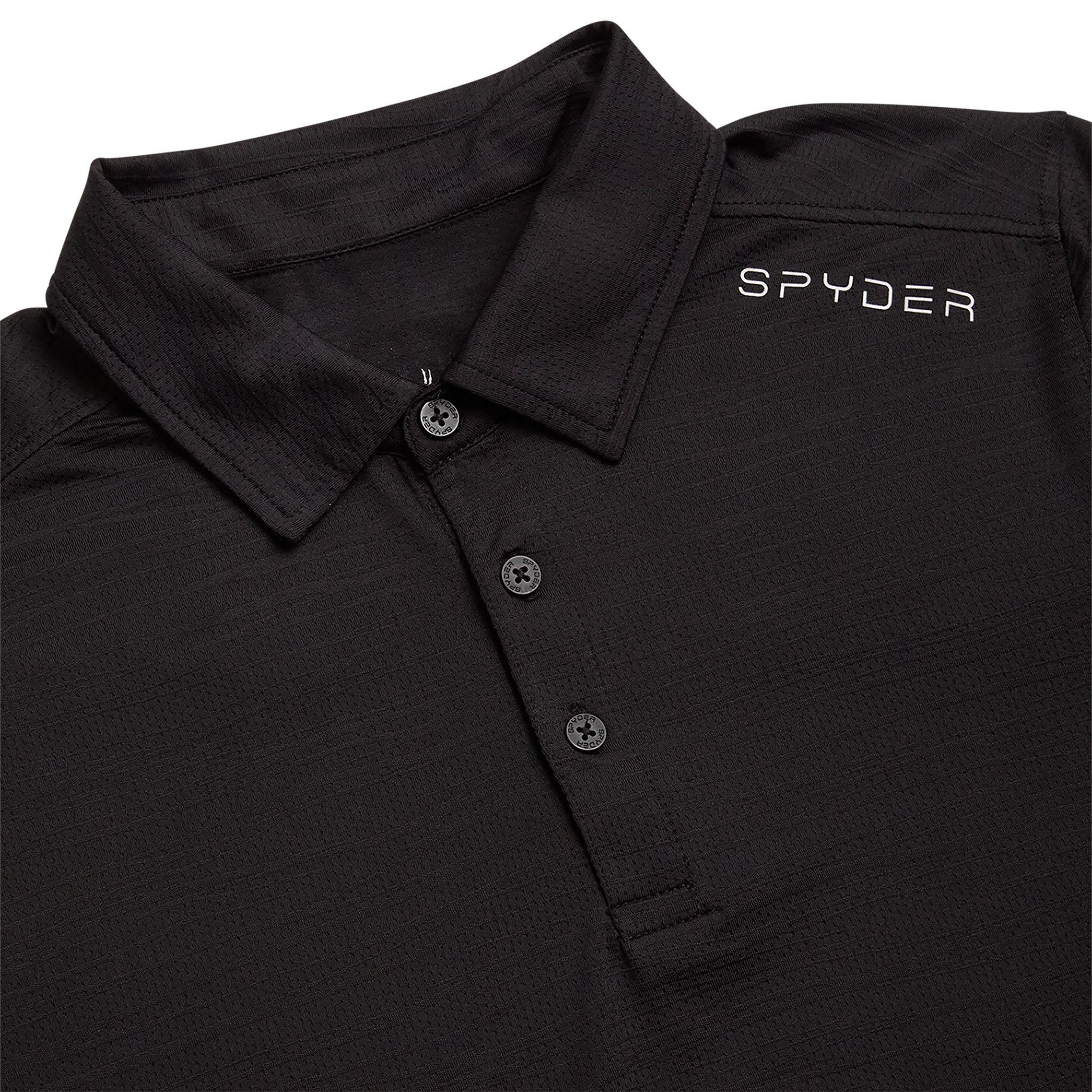 Spyder Men's Short Sleeve Jacquard - Black