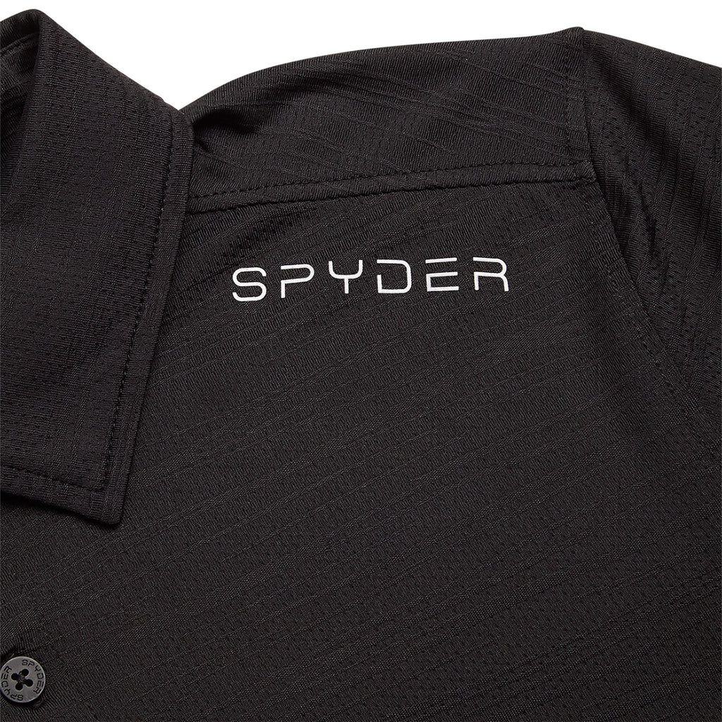 Spyder Men's Short Sleeve Jacquard - Black