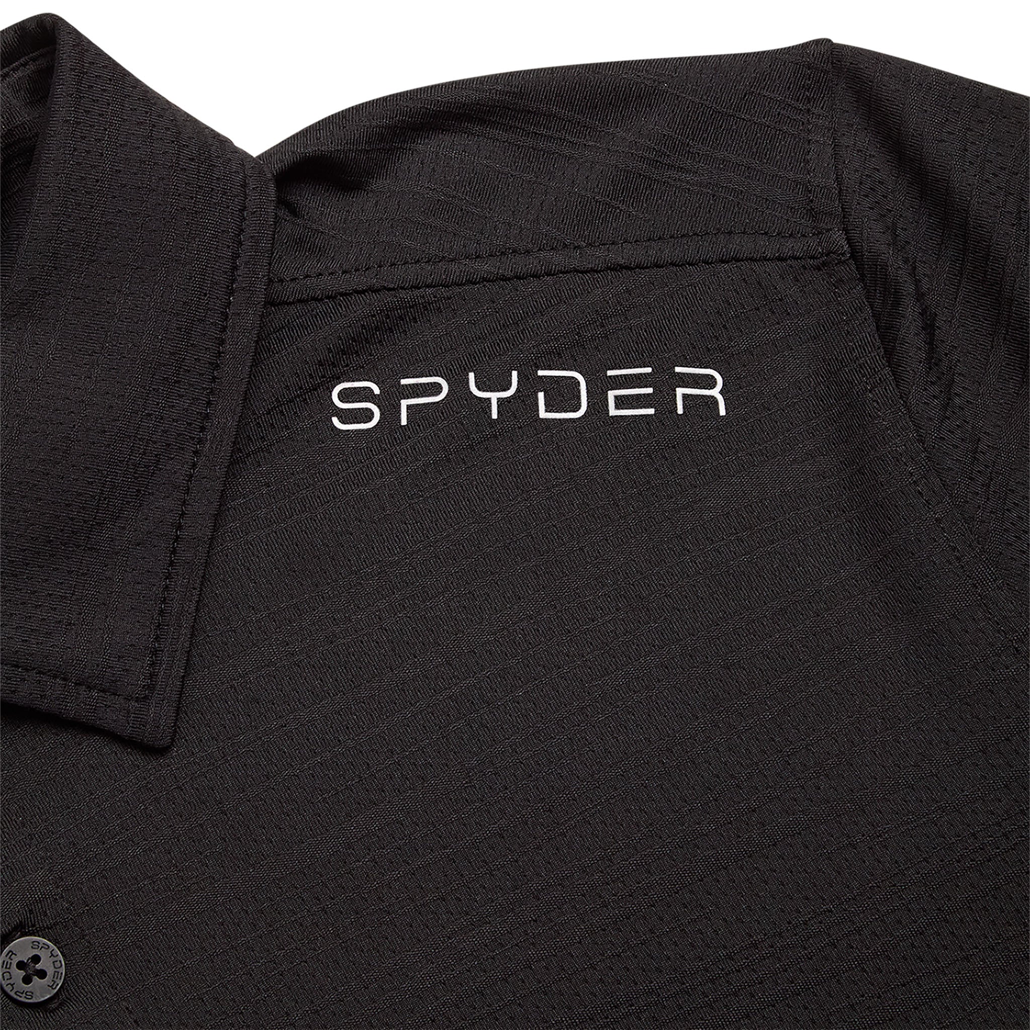 Spyder Men's Short Sleeve Jacquard - Black