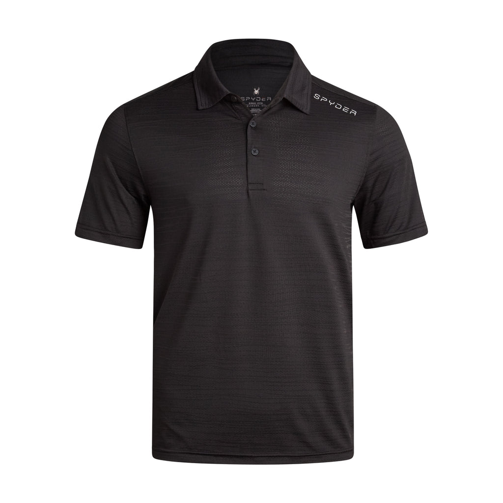 Spyder Men's Short Sleeve Jacquard - Black