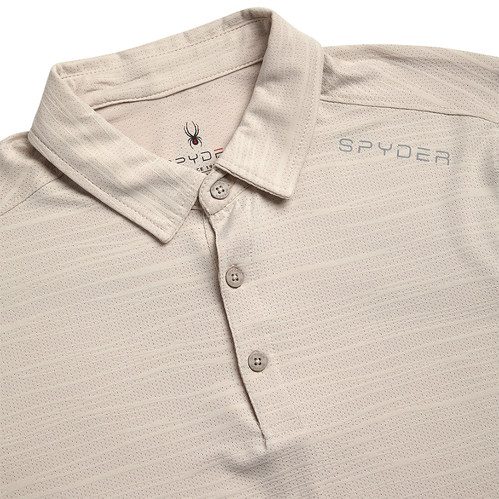Spyder Men's Short Sleeve Jacquard - Bone
