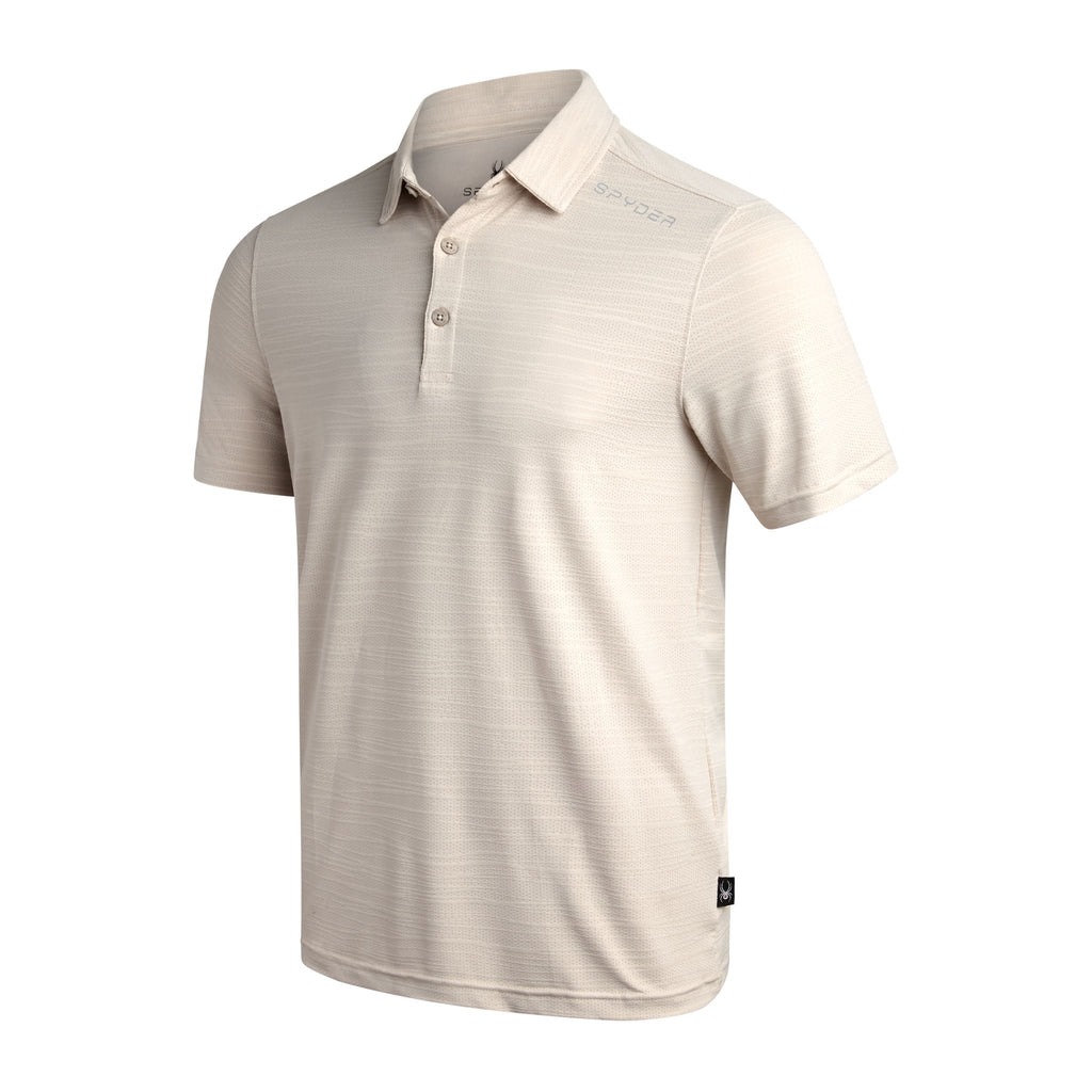 Spyder Men's Short Sleeve Jacquard - Bone