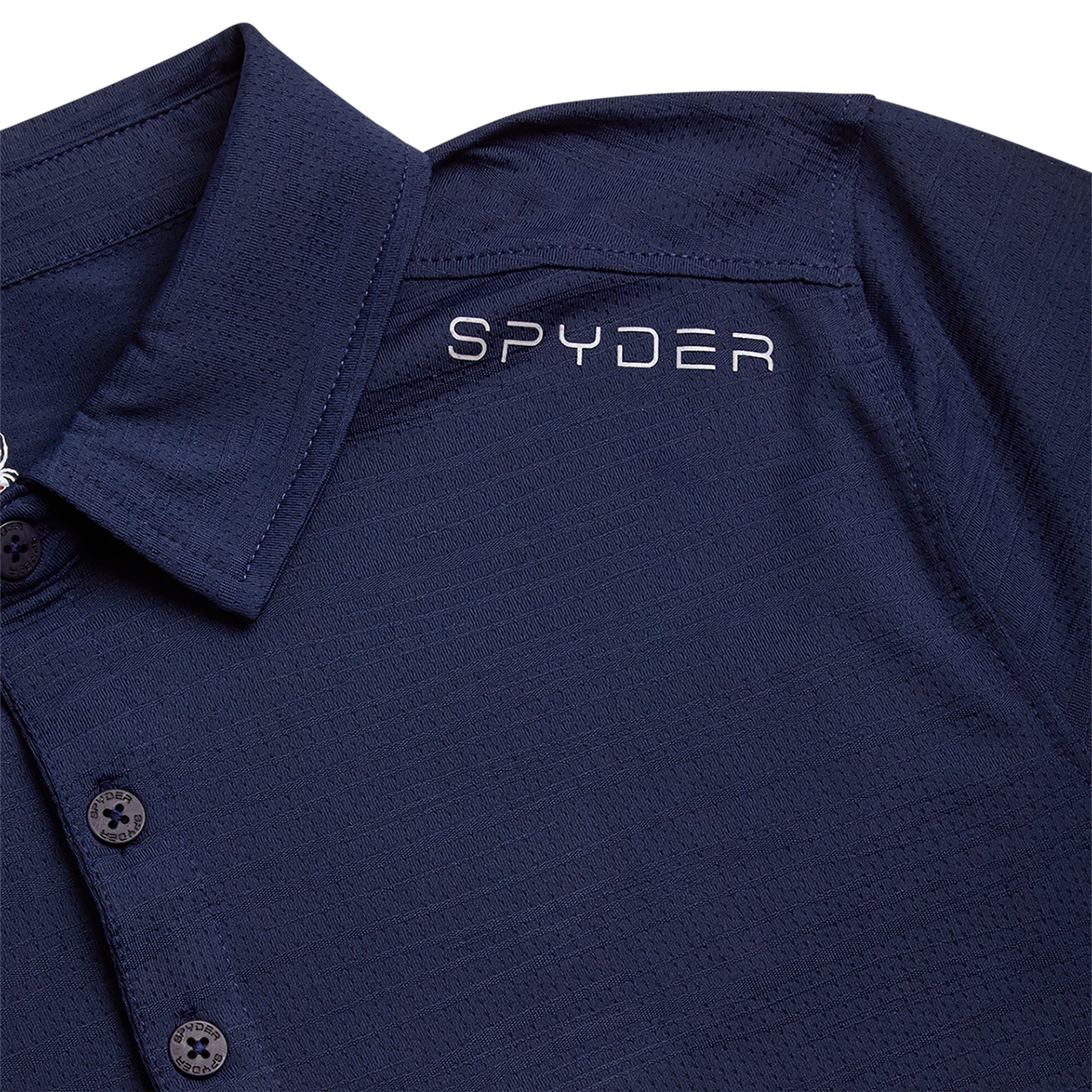 Spyder Men's Short Sleeve Jacquard - Navy