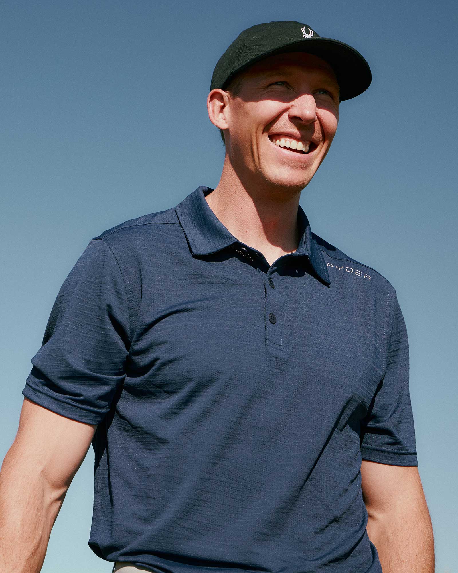 Spyder Men's Short Sleeve Jacquard - Navy