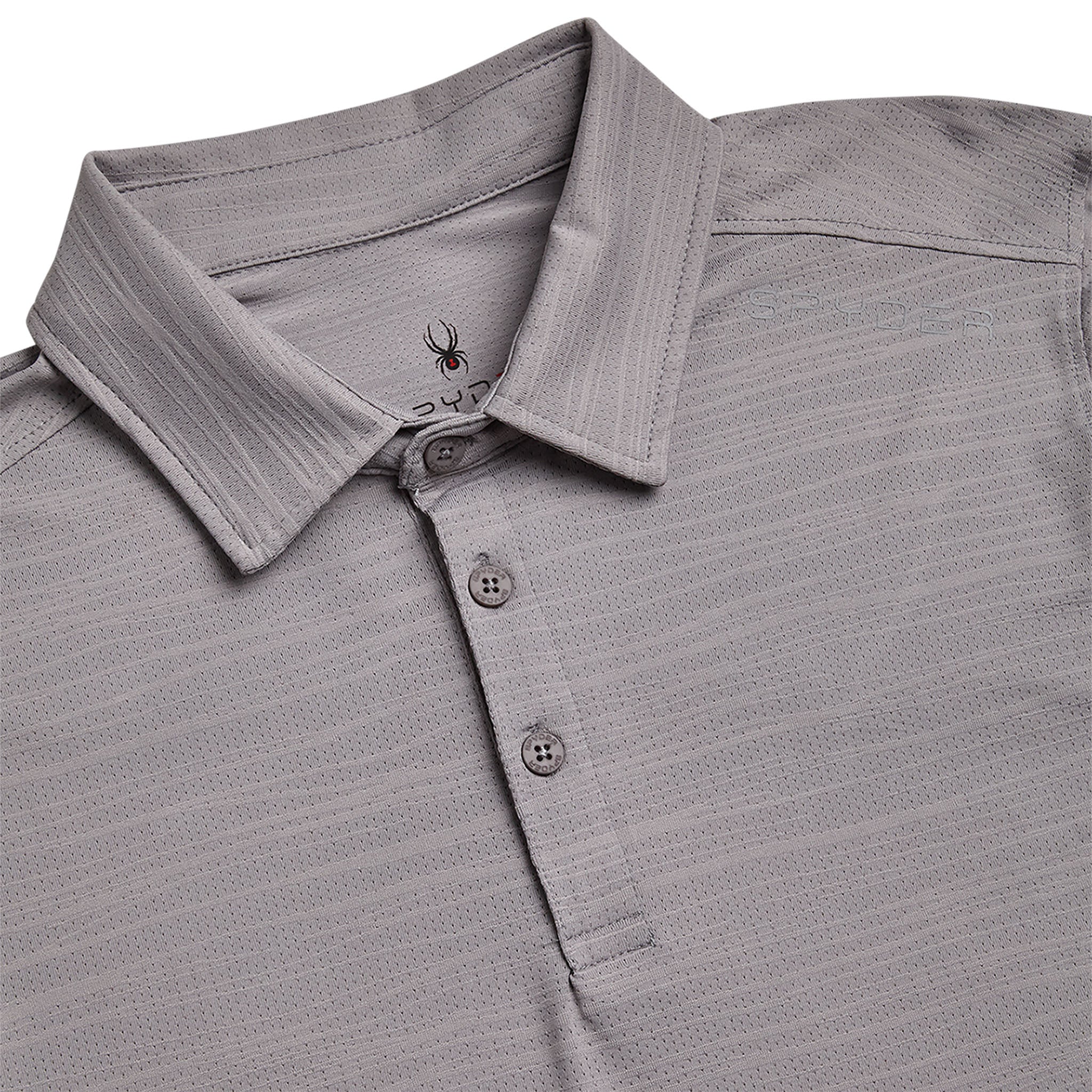 Spyder Men's Short Sleeve Jacquard - Pewter