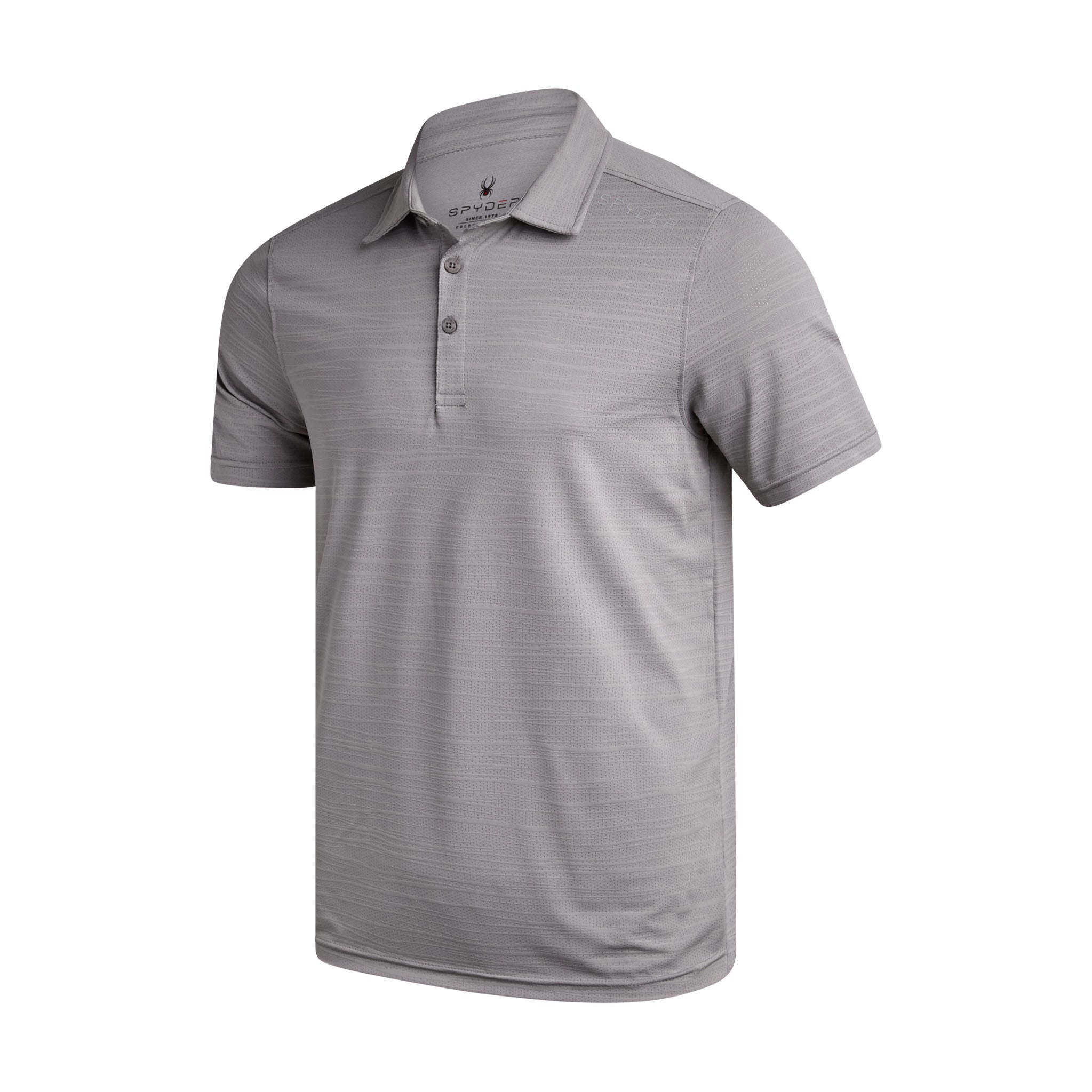 Spyder Men's Short Sleeve Jacquard - Pewter