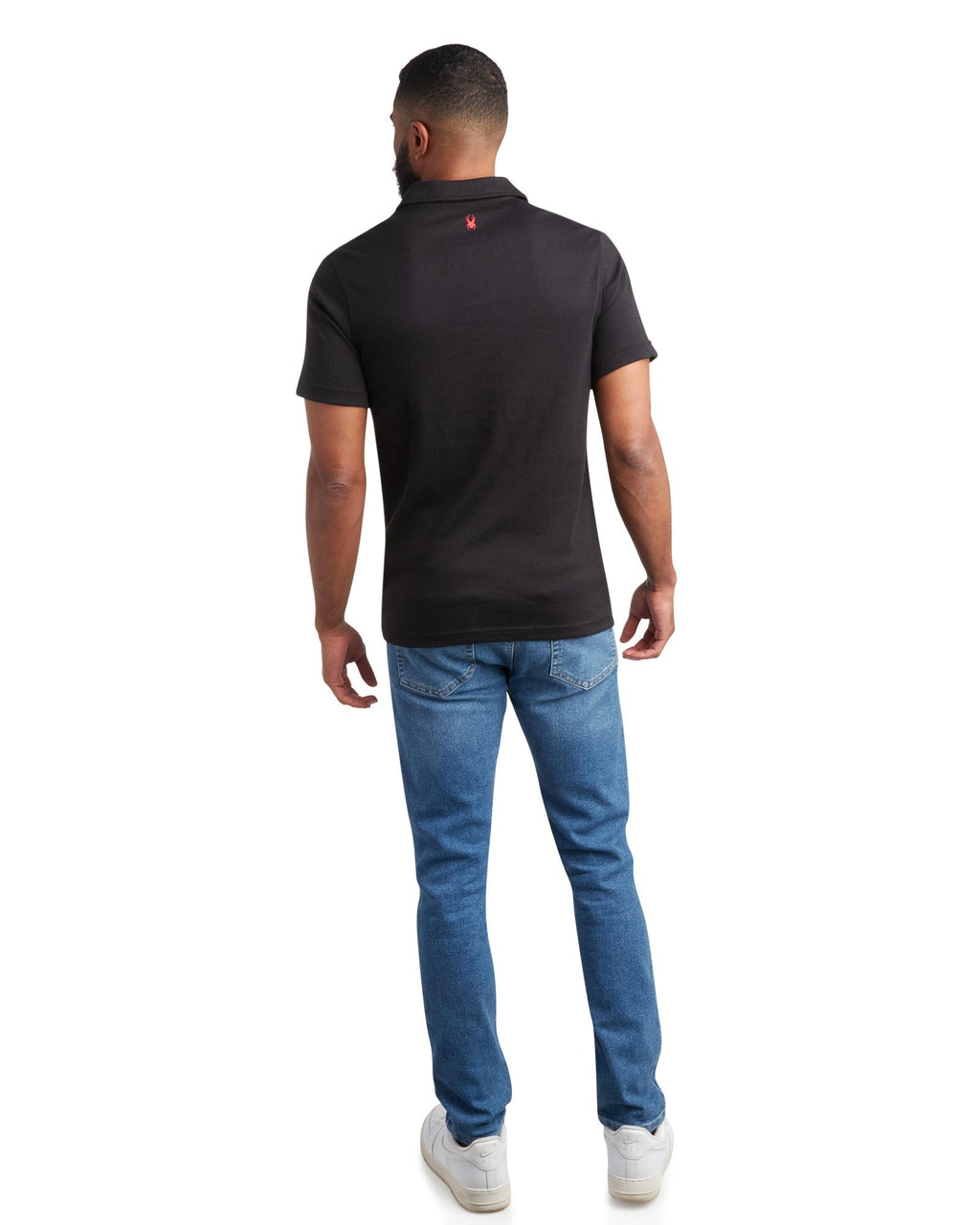Spyder Men's Short Sleeve Interlock Color Block - Black
