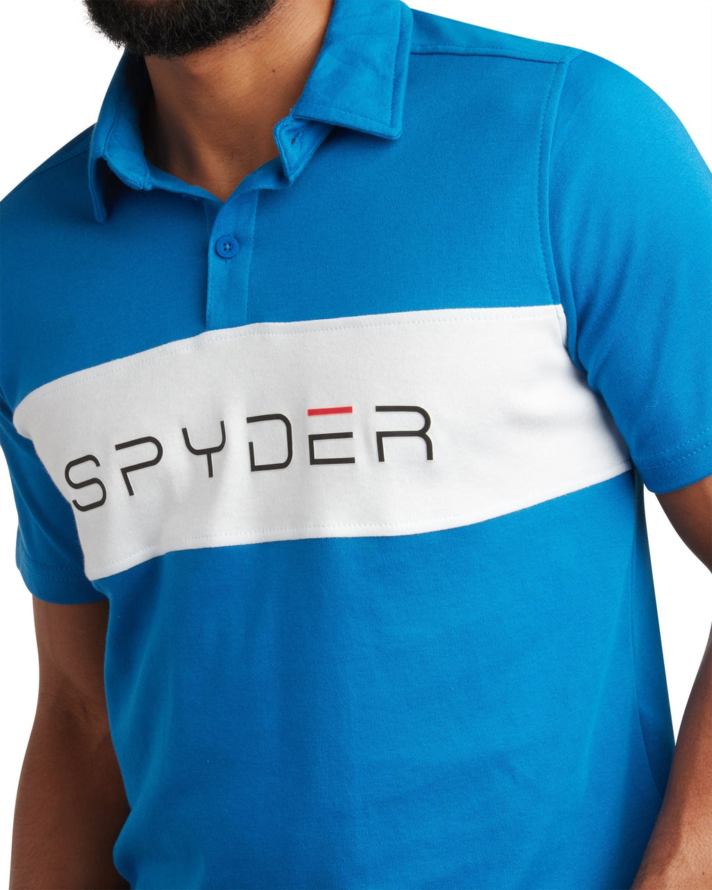 Spyder Men's Short Sleeve Interlock Color Block - Cobalt