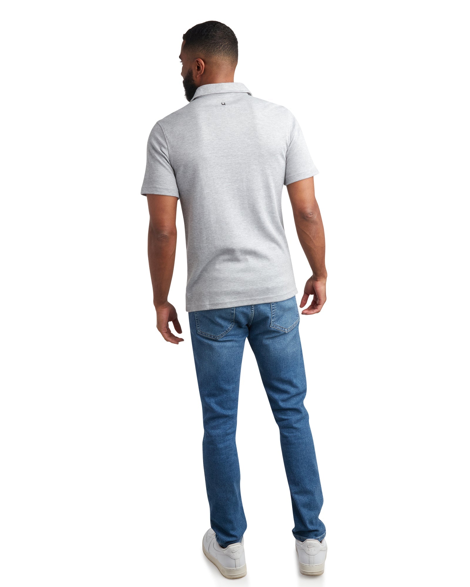 Spyder Men's Short Sleeve Interlock Color Block - Heather Grey