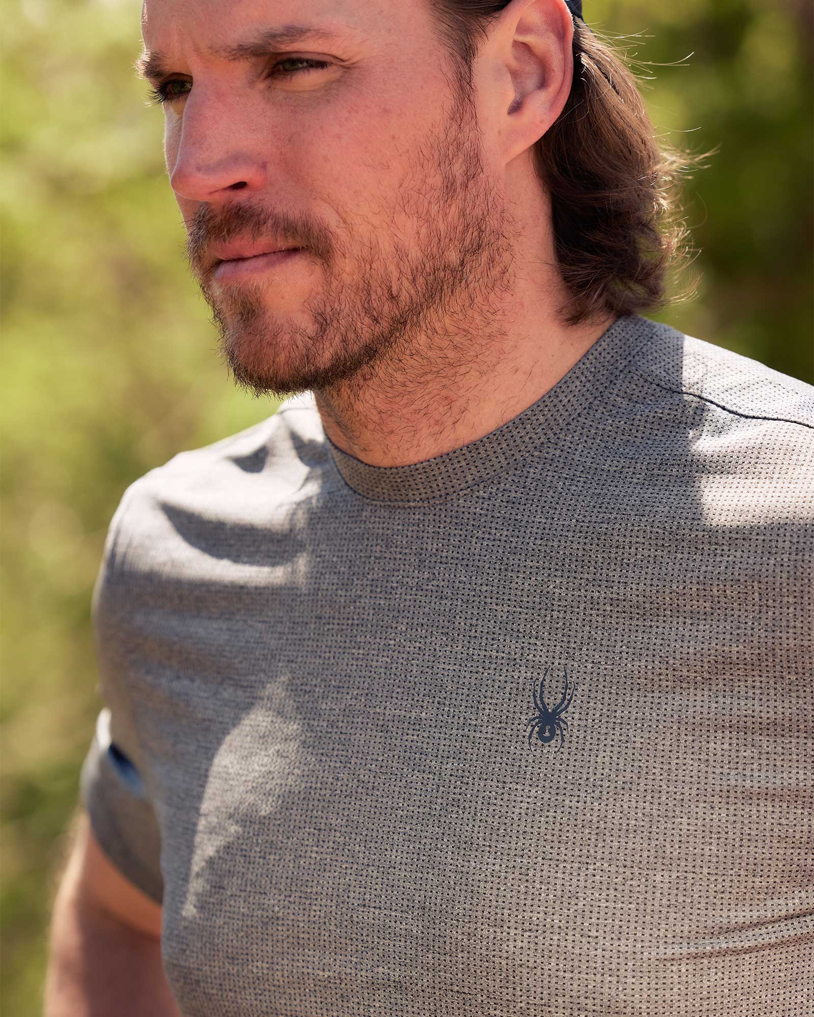 Spyder Men's Short Sleeve - Light Grey