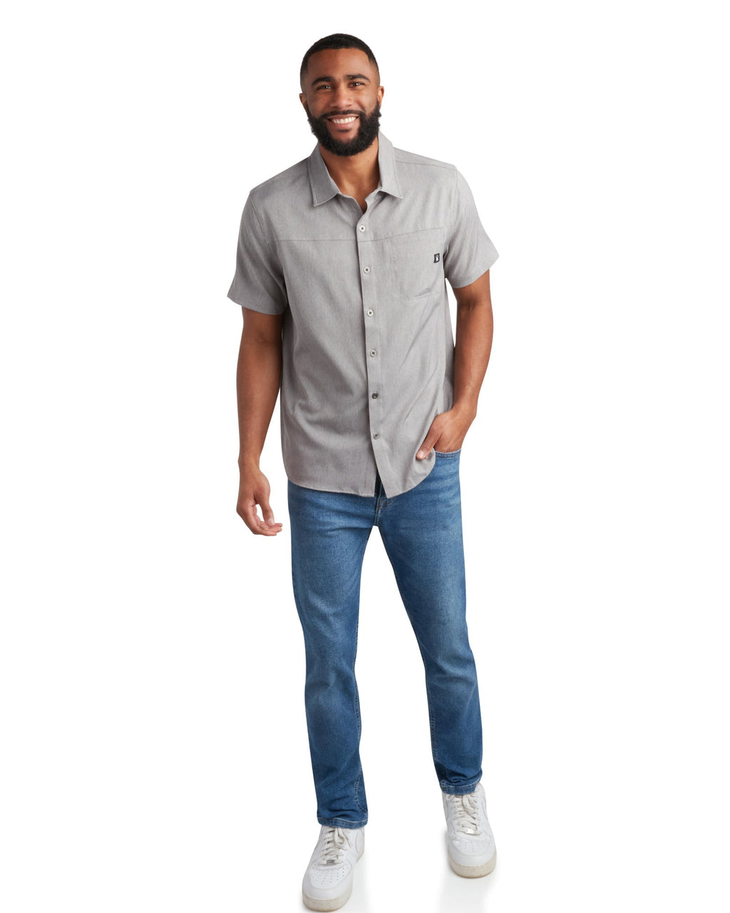 Spyder Men's Short Sleeve Mini Stripe - Grey