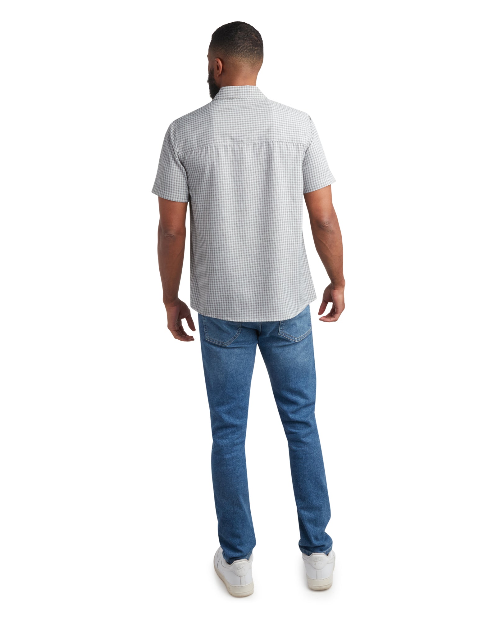 Spyder Men's Short Sleeve Check - Grey