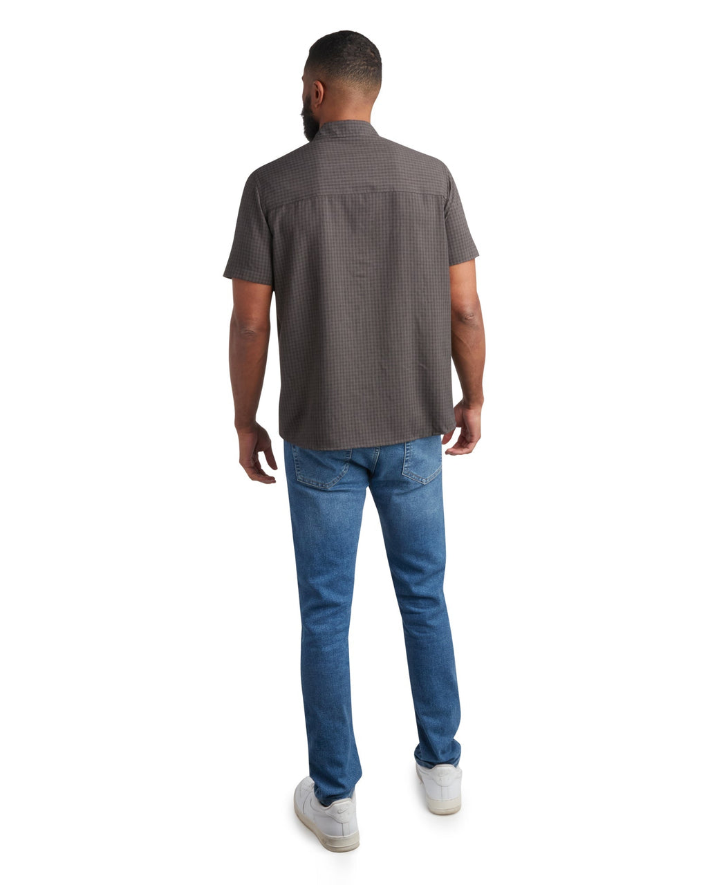 Spyder Men's Short Sleeve Mini Check - Heather Black