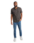 Spyder Men's Short Sleeve Mini Check - Heather Black