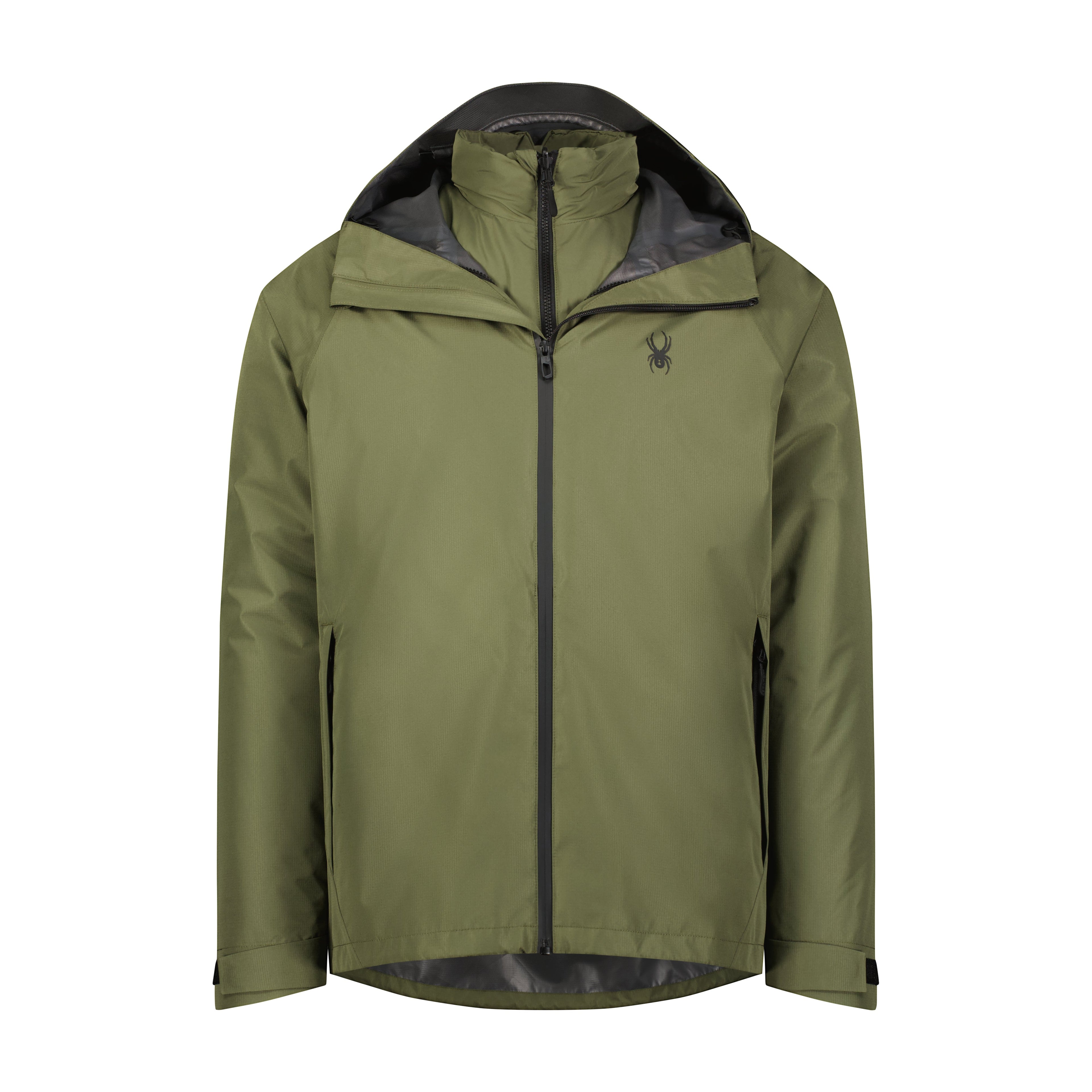 Spyder Men's 2-in-1 Rain Jacket - Dusty Green