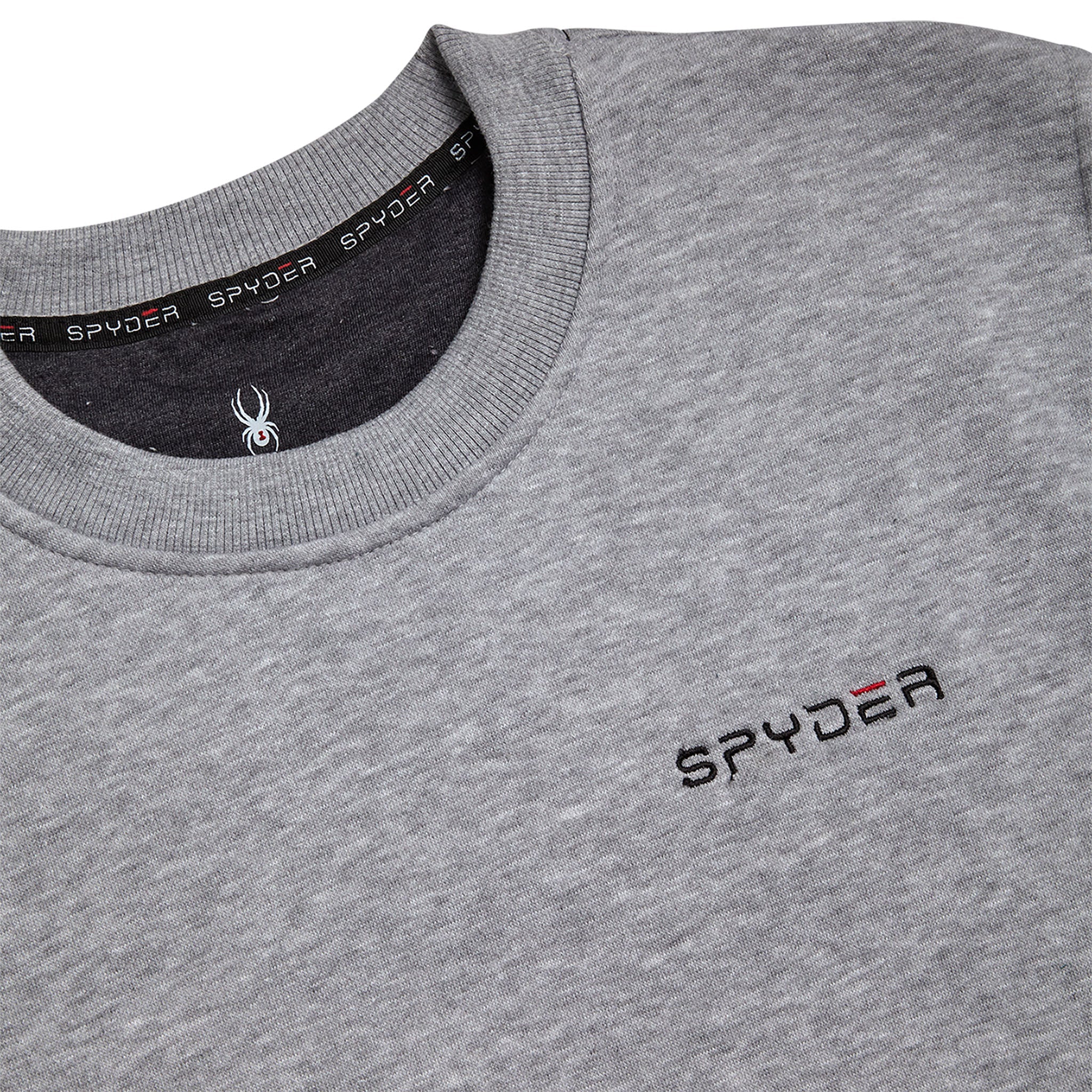 Spyder Men's Fleece Crew - Light Grey Heather