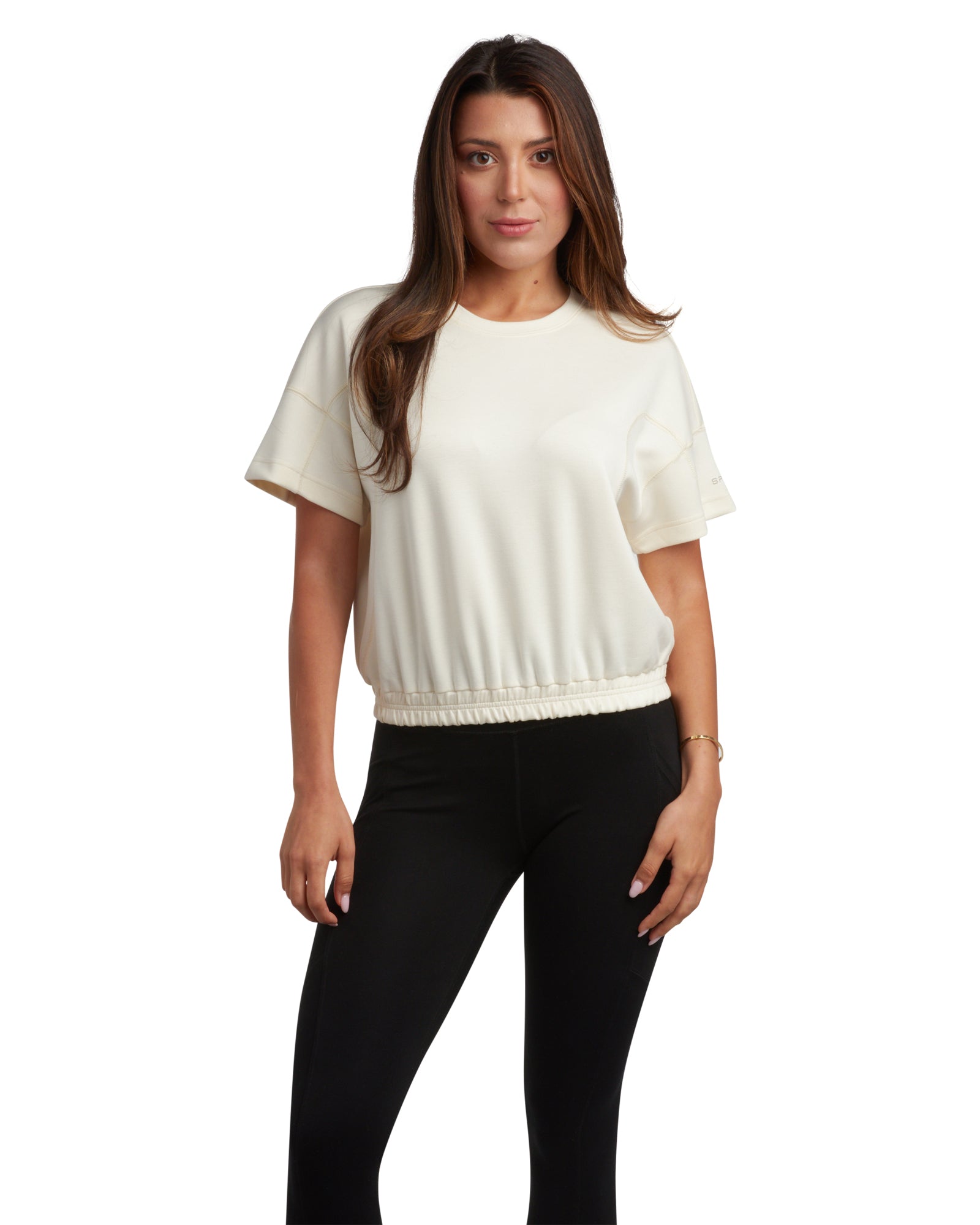 Spyder Women's Harmony Boxy Tee - Pearl