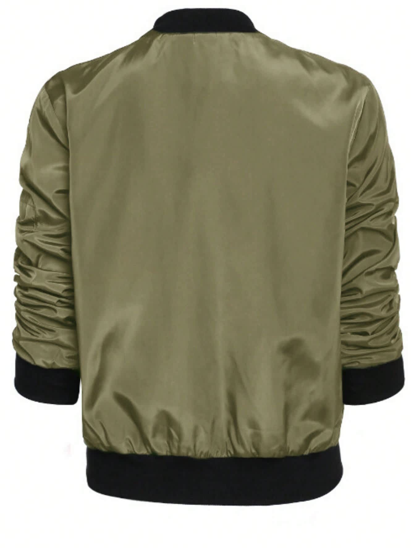 Chic YC Women's Fashion Baseball Collar Zipper Jacket