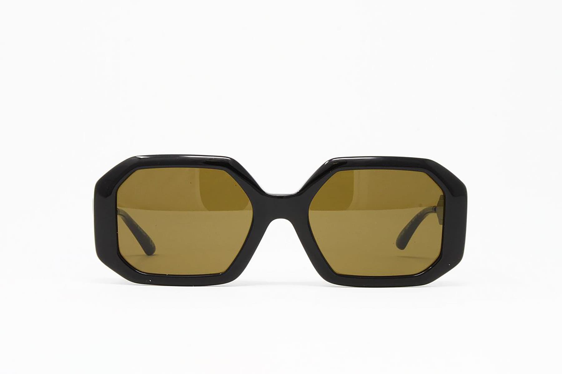 Women's Black Geometric Sunglasses