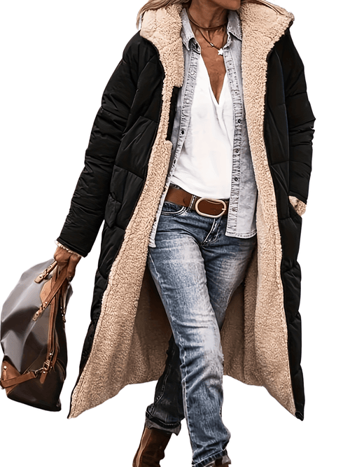 Chic YC Women's Winter Fashion Clothes Oversized Fleece Long Coats Jackets
