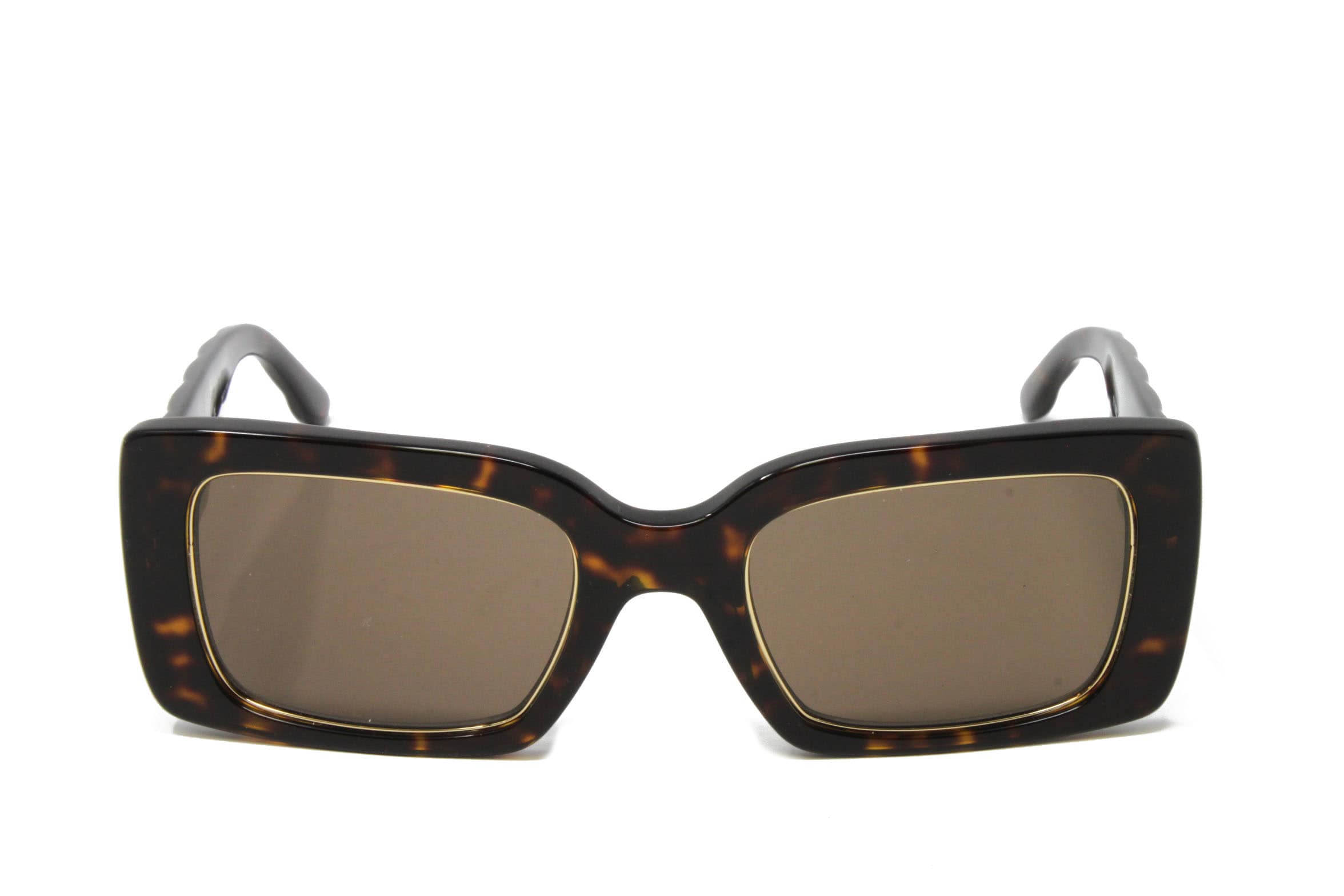Tory Burch Dark Tortoise Rectangular Sunglasses