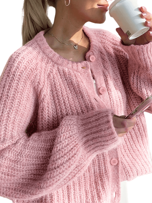 Chic YC Womens Cardigan Sweater Long Sleeve Chunky Soft Knit Sweater Fall Open Front Loose Casual Cardigan Coat