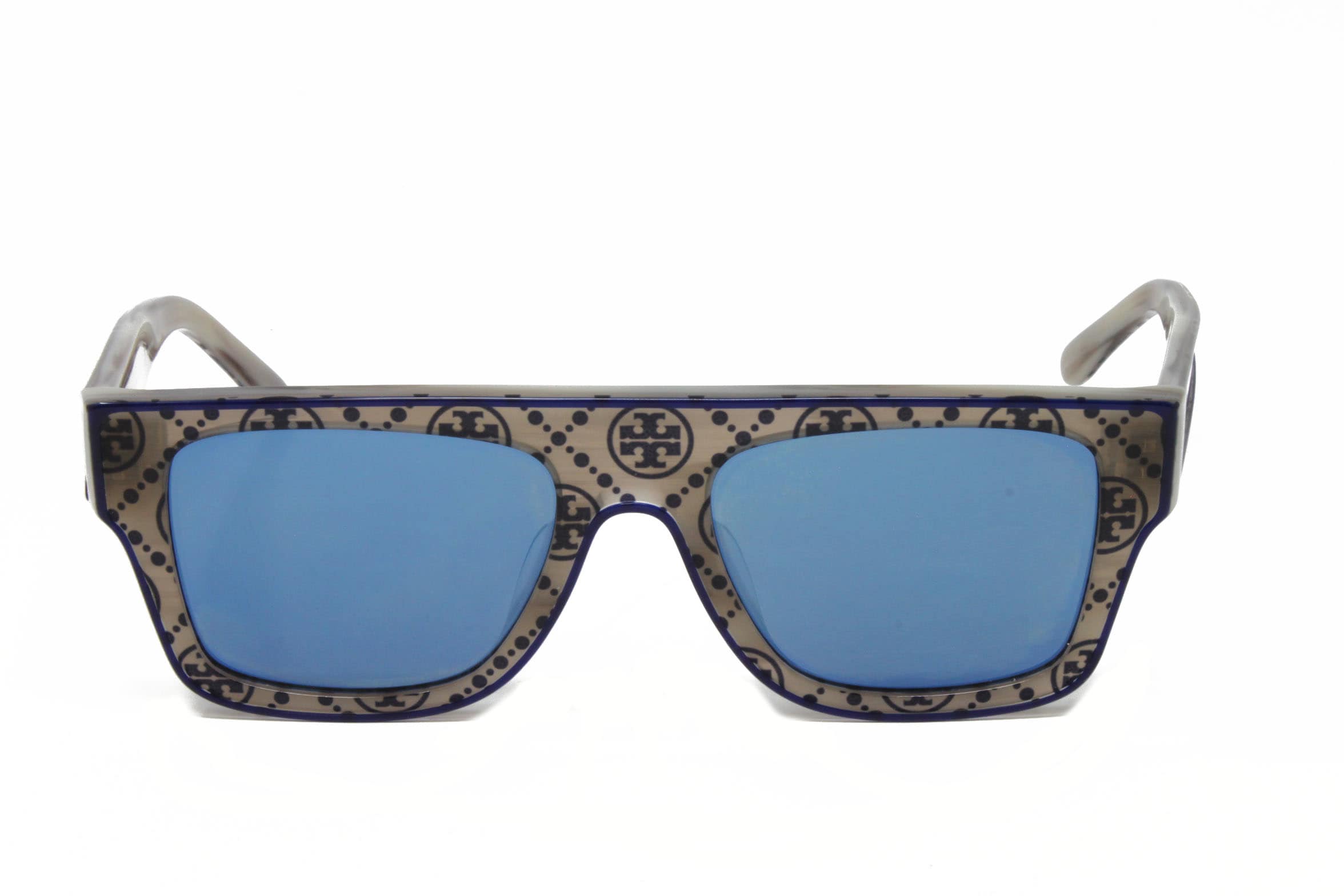 Tory Burch Grey Horn Square Sunglasses